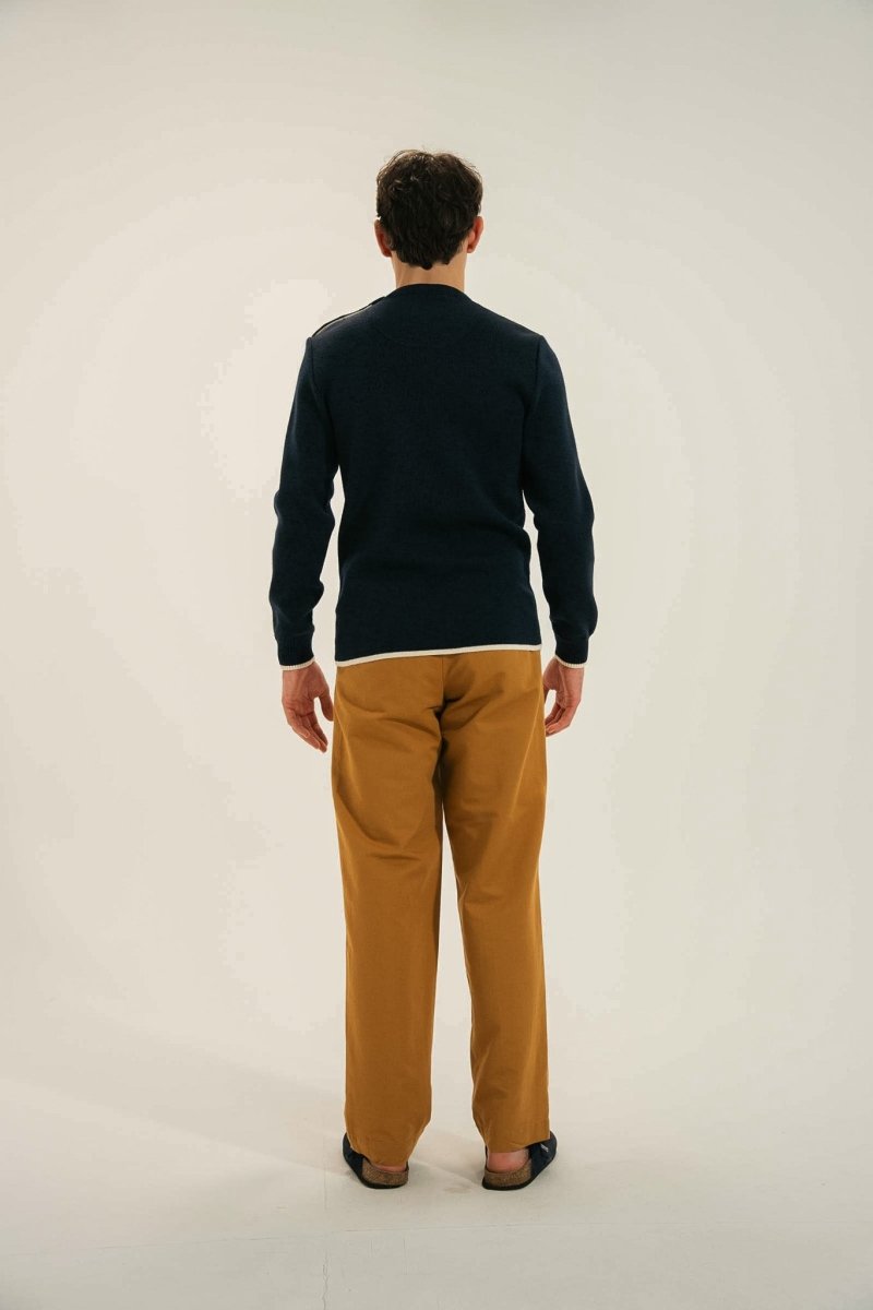 Pull marin MIXTE en laine vierge TIDES - Mat de Misaine