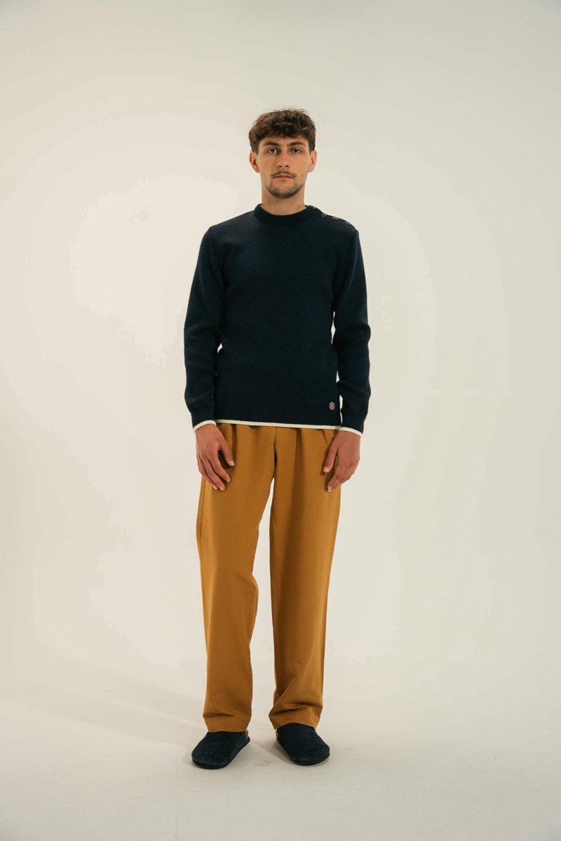 Pull marin MIXTE en laine vierge TIDES - Mat de Misaine