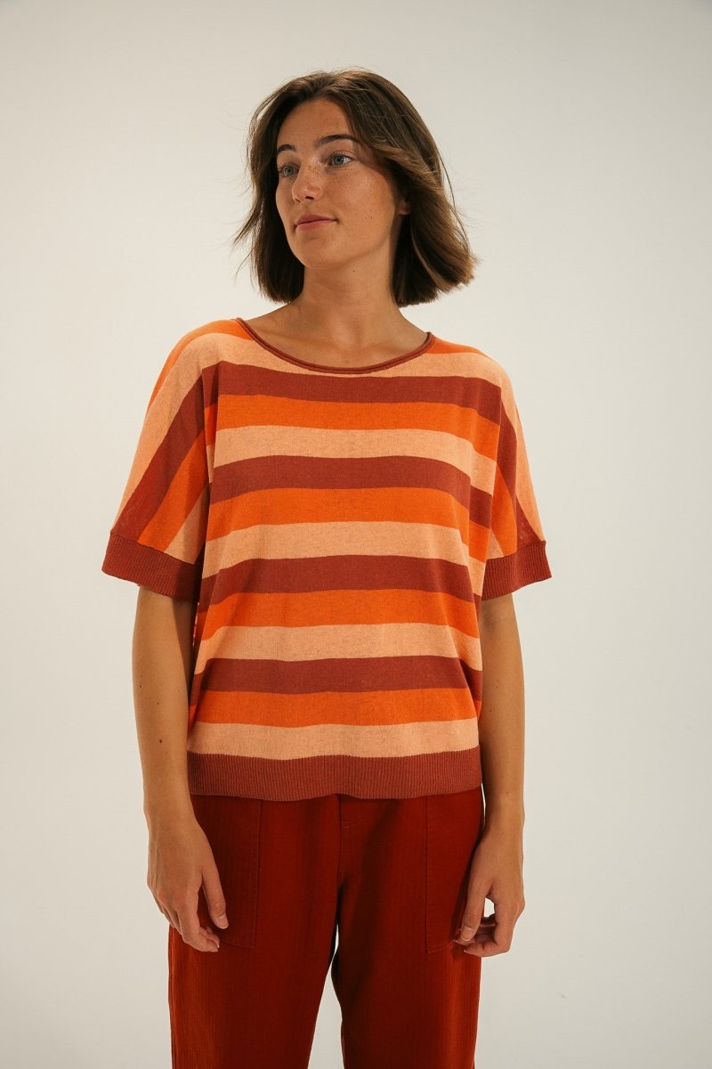 Pull rayé oversize TILOU - Mat de Misaine