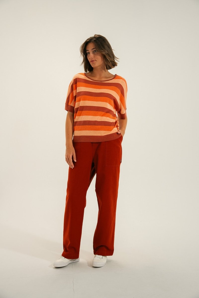 Pull rayé oversize TILOU - Mat de Misaine