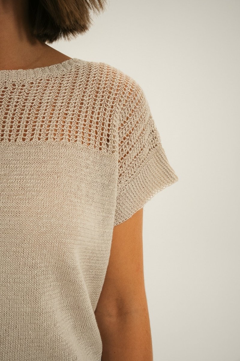 Pull tricotage fantaisie ajouré TOMINO - Mat de Misaine