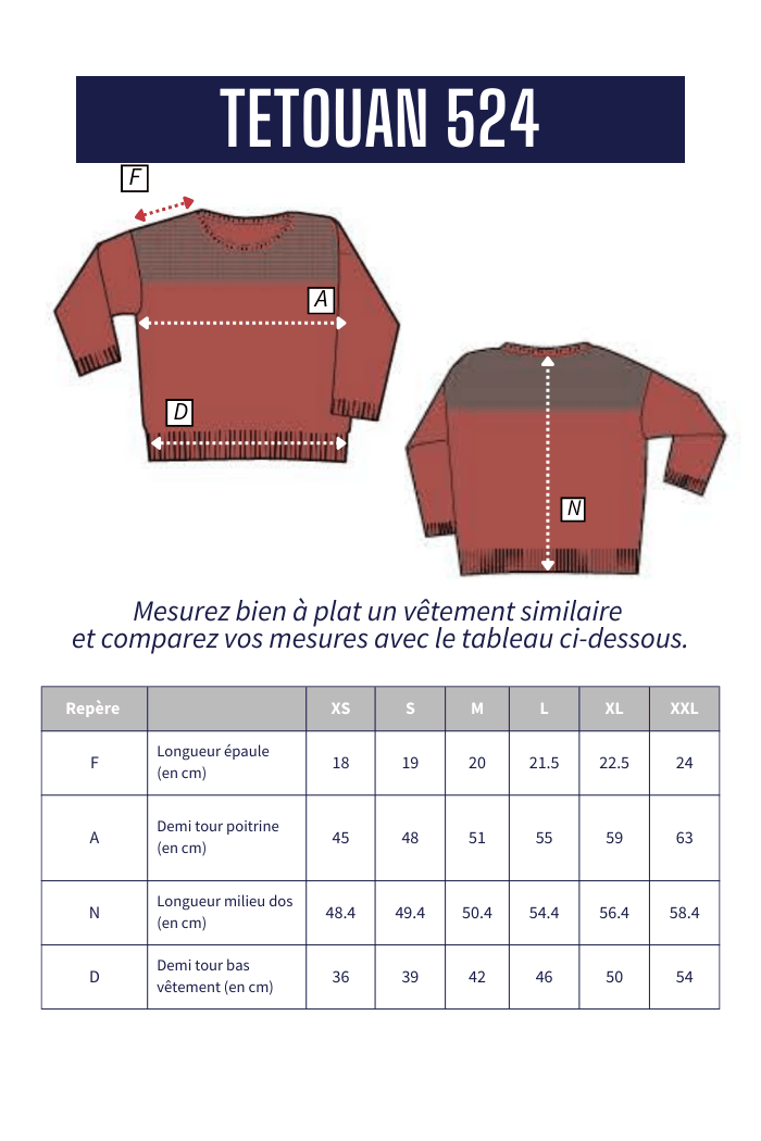 Pull tricotage fantaisie TETOUAN - Mat de Misaine