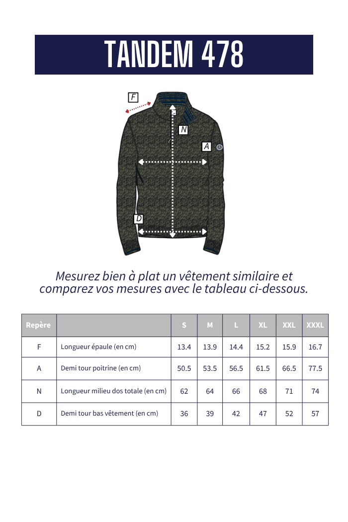 Pull zippé TANDEM - Mat de Misaine
