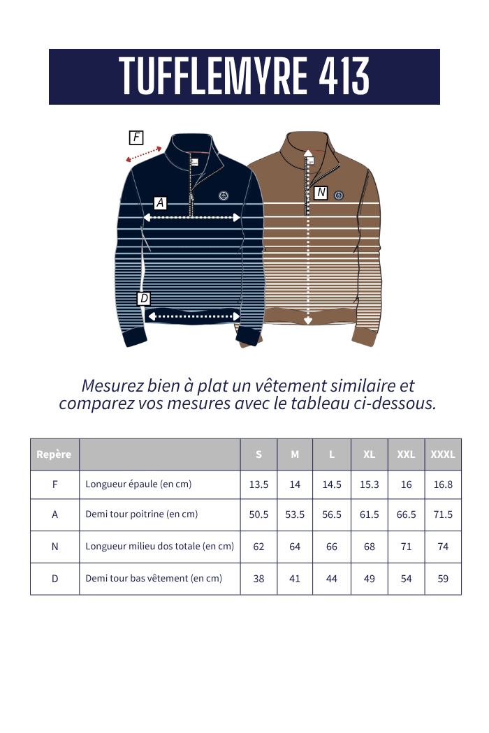 Pull zippé TUFFLEMYRE - Mat de Misaine