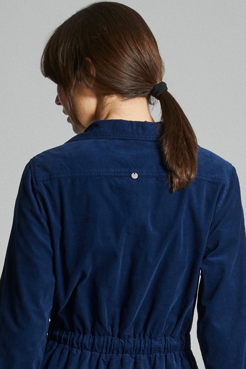 Robe chemisier courte en velours ROUF - Mat de Misaine