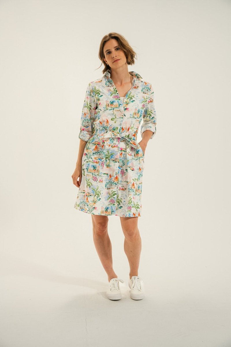 Robe chemisier imprimé RECIF - Mat de Misaine