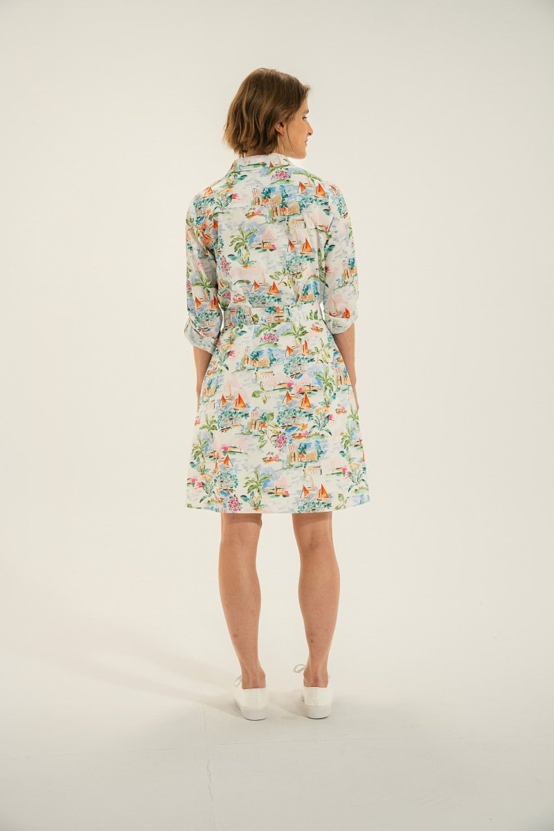 Robe chemisier imprimé RECIF - Mat de Misaine
