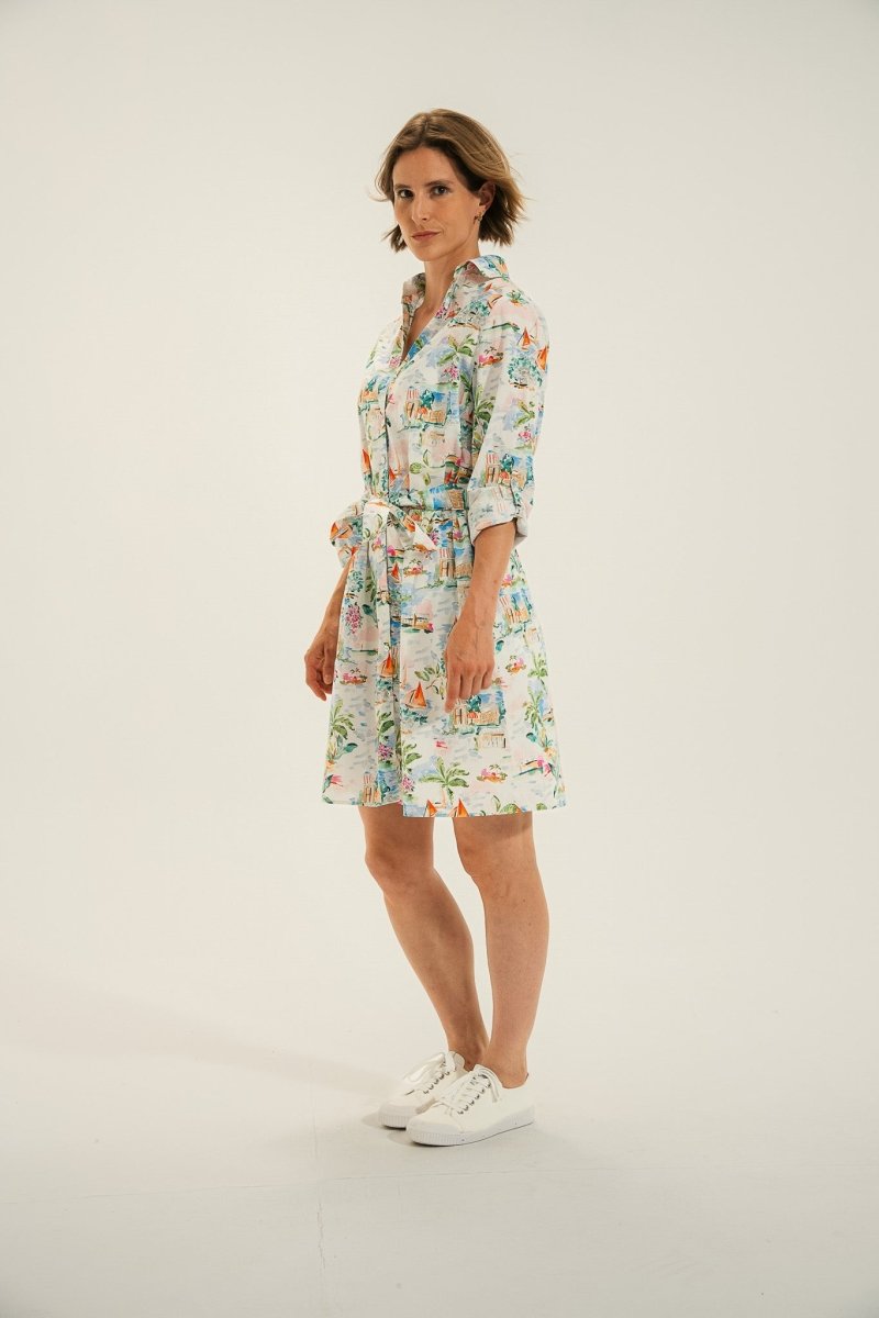 Robe chemisier imprimé RECIF - Mat de Misaine