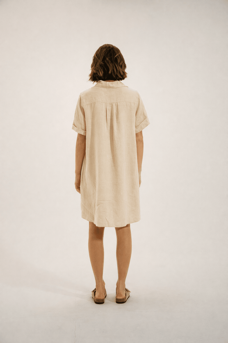 robe courte en lin RITA - Mat de Misaine