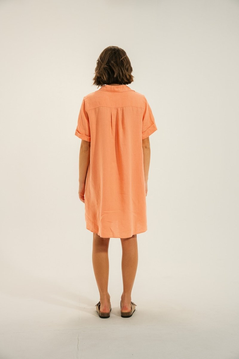 robe courte en lin RITA - Mat de Misaine