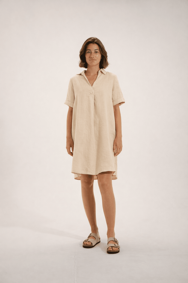 robe courte en lin RITA - Mat de Misaine