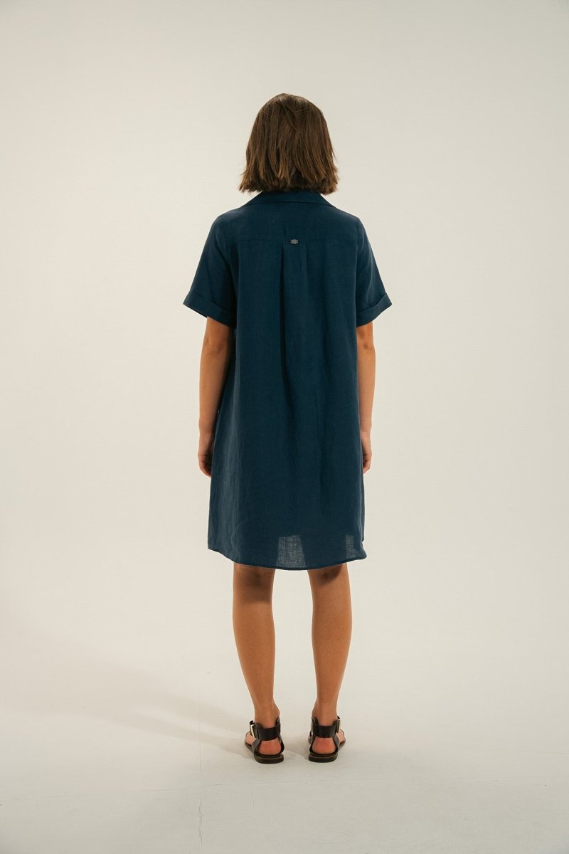 robe courte en lin RITA - Mat de Misaine