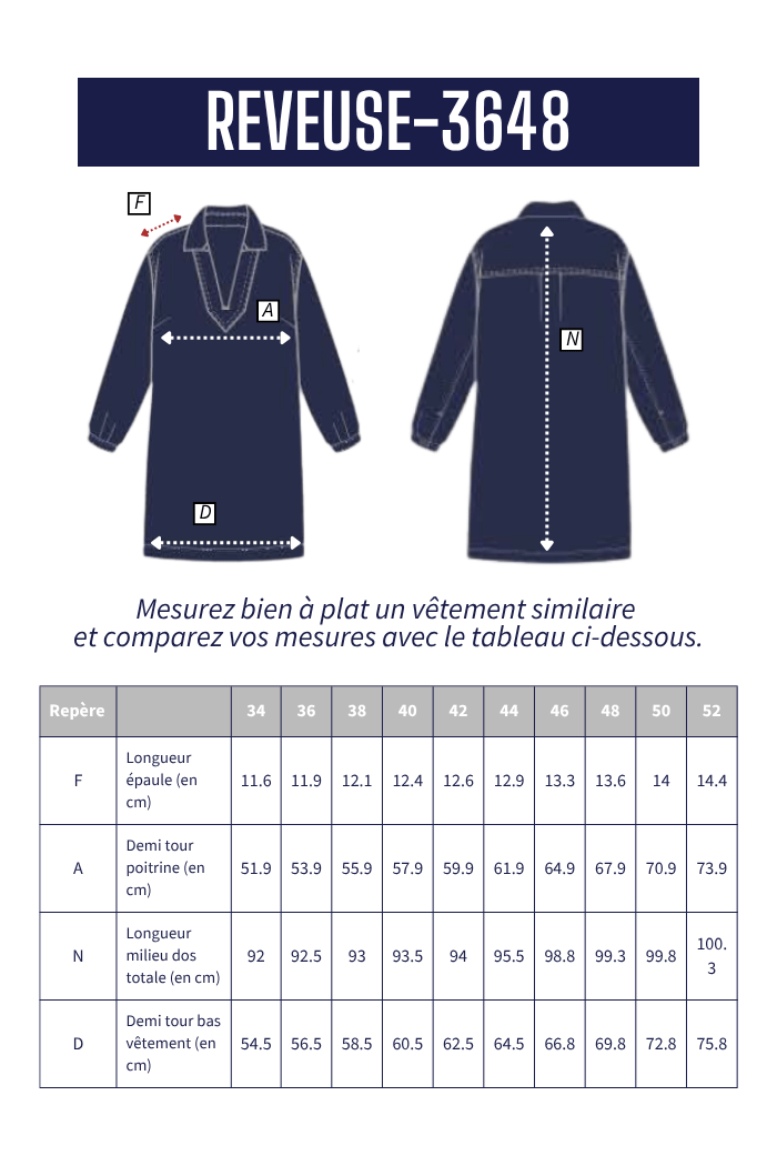 Robe esprit vareuse REVEUSE - Mat de Misaine