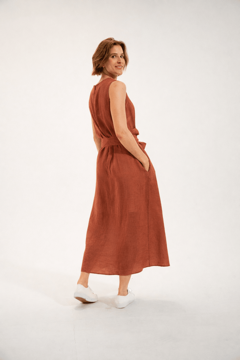 Robe longue en lin ROME - Mat de Misaine