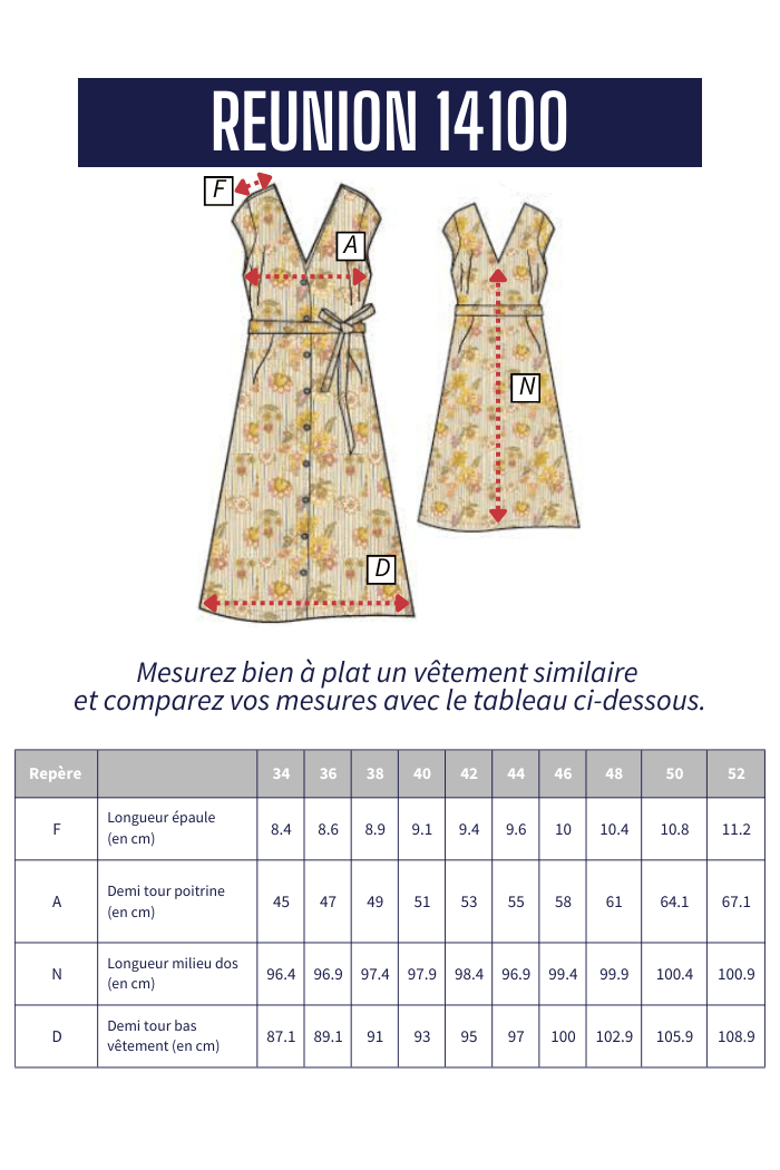 Robe longue imprimé REUNION - Mat de Misaine