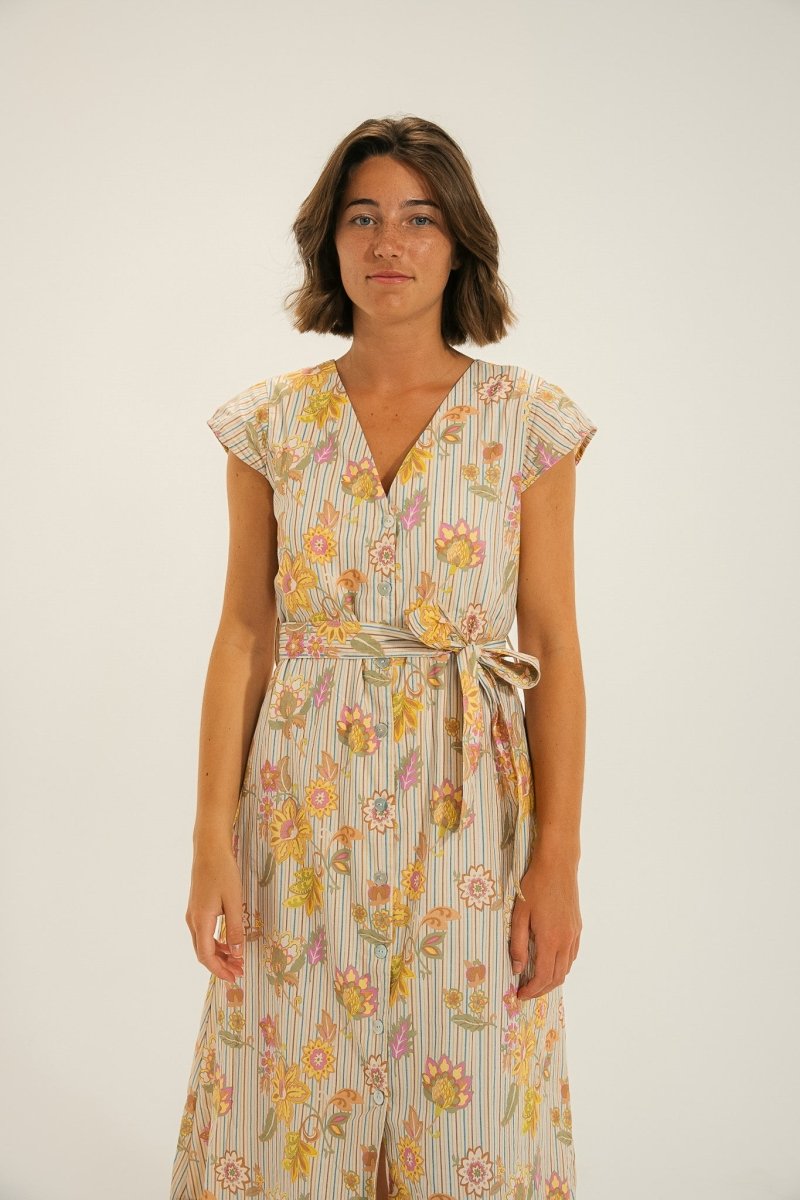 Robe longue imprimé REUNION - Mat de Misaine
