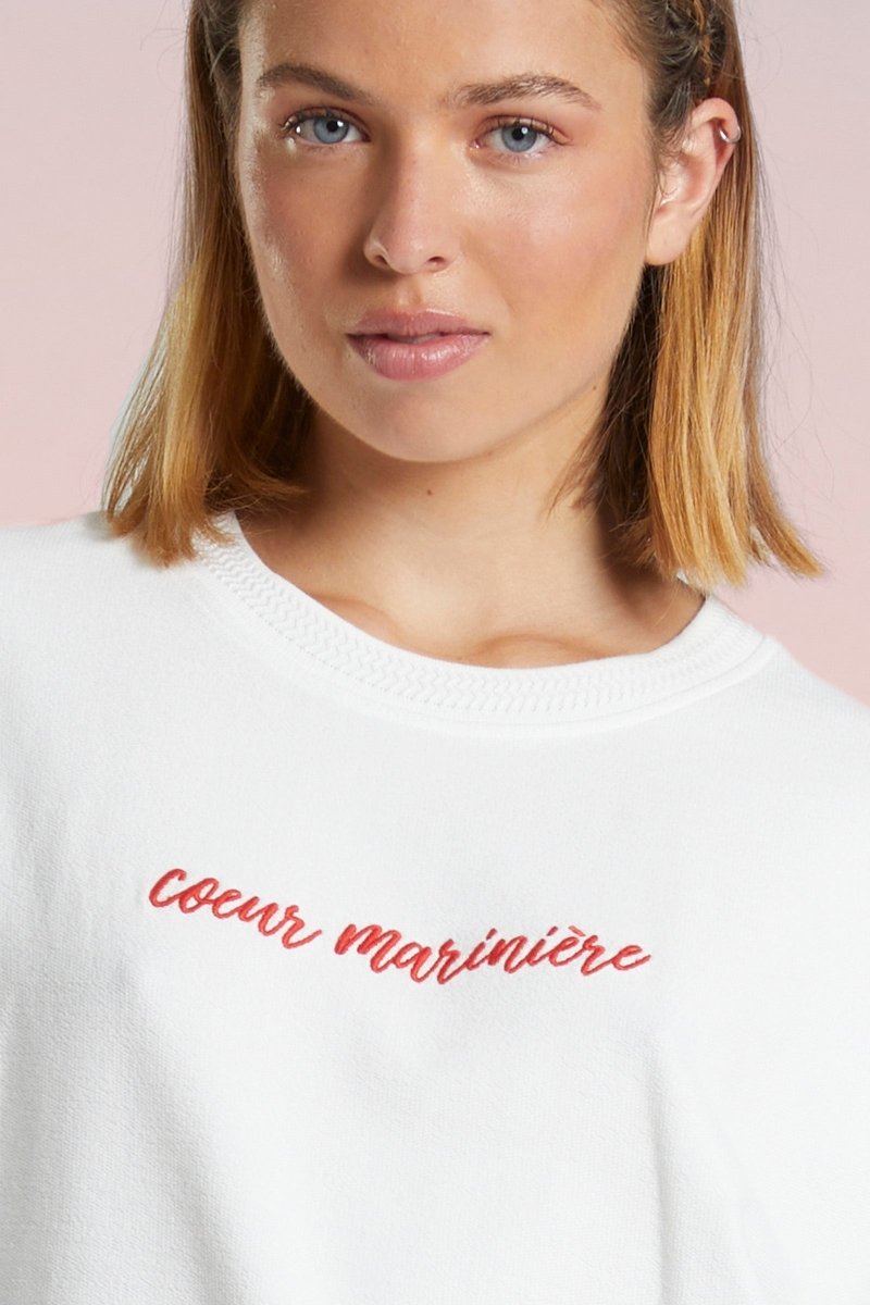 Sweat Cœur Marinière MIKELI - Mat de Misaine