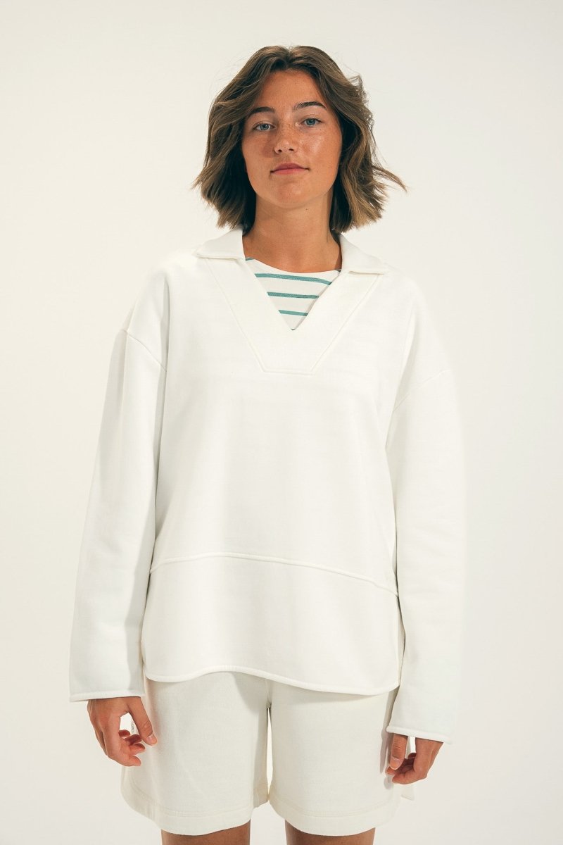 Sweat col vareuse MAIAO - Mat de Misaine