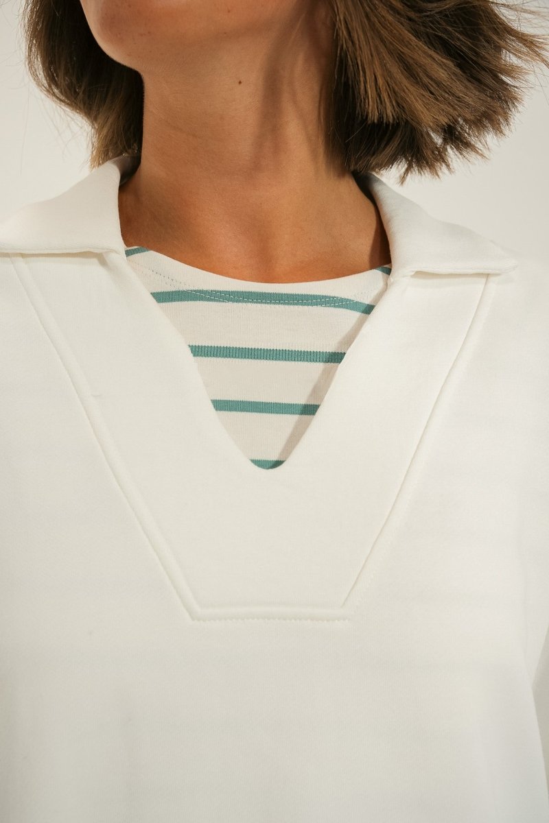 Sweat col vareuse MAIAO - Mat de Misaine