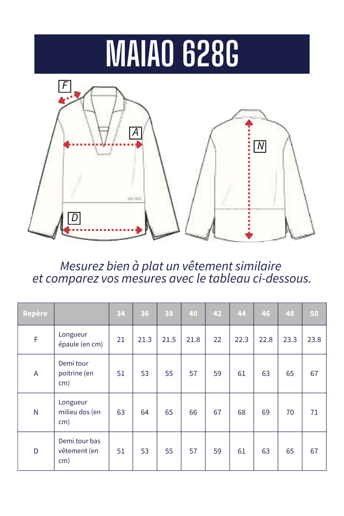 Sweat col vareuse MAIAO - Mat de Misaine