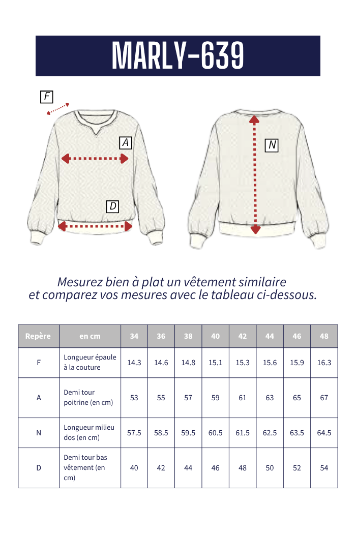 Sweat fantaisie MARLY - Mat de Misaine