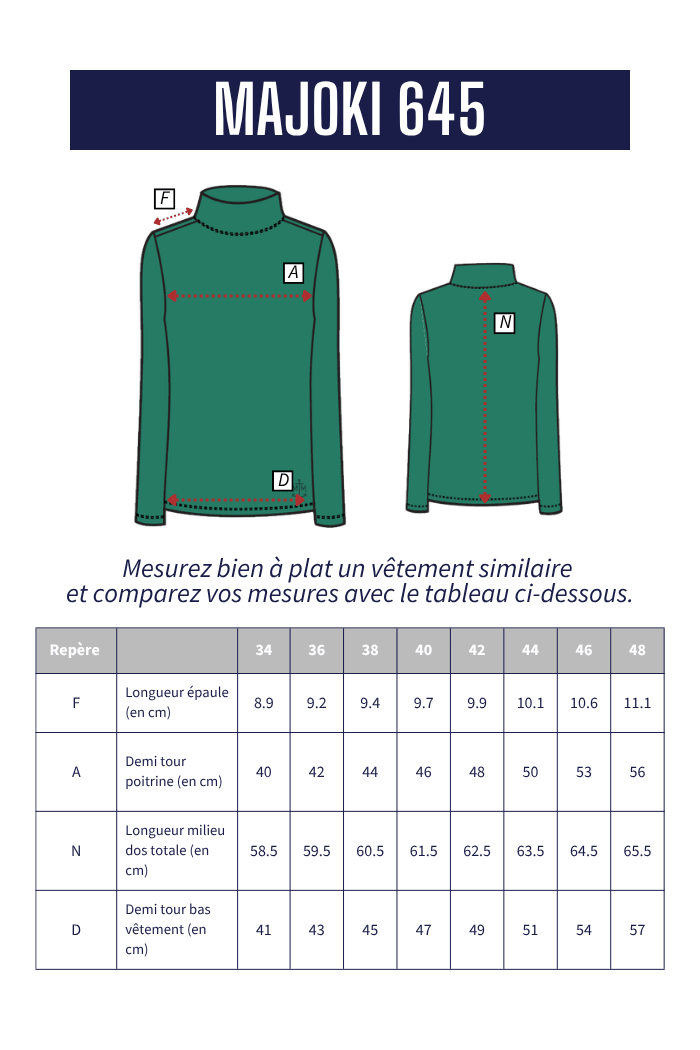 T-shirt col montant MAJOKI - Mat de Misaine