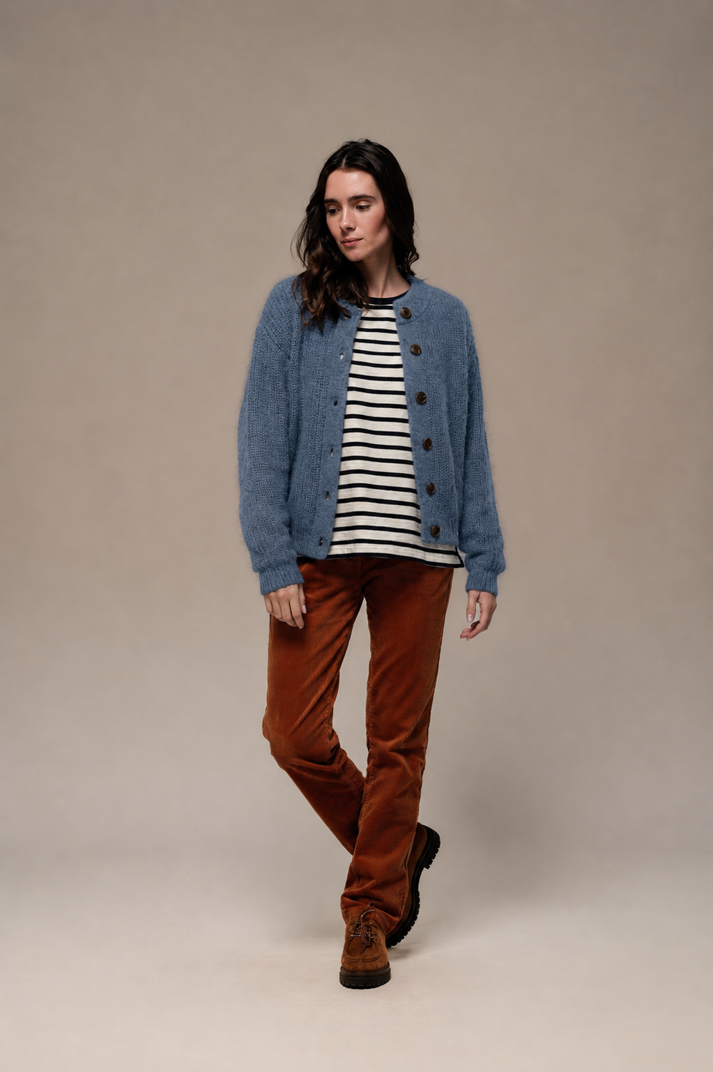 Cardigan boutonné THEA.