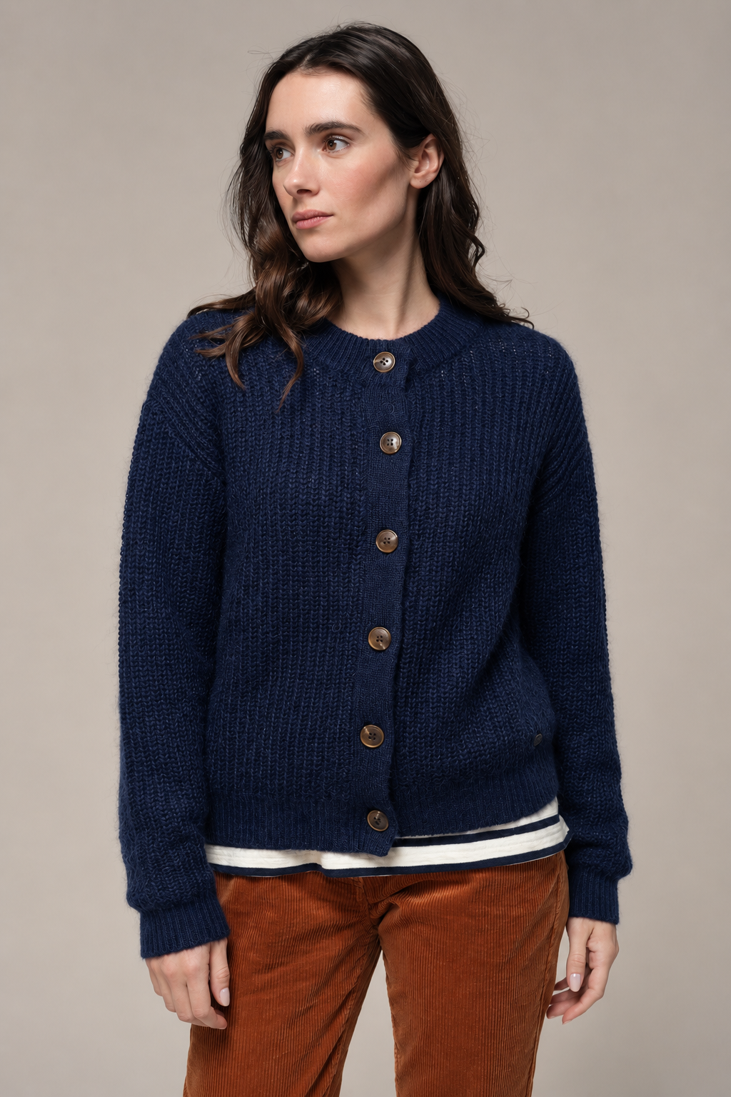 Cardigan boutonné THEA