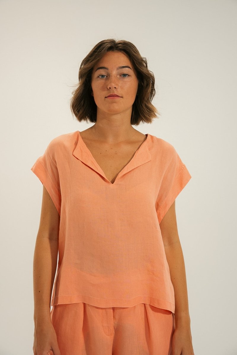 Top sans manches encolure V CARAIBES - Mat de Misaine