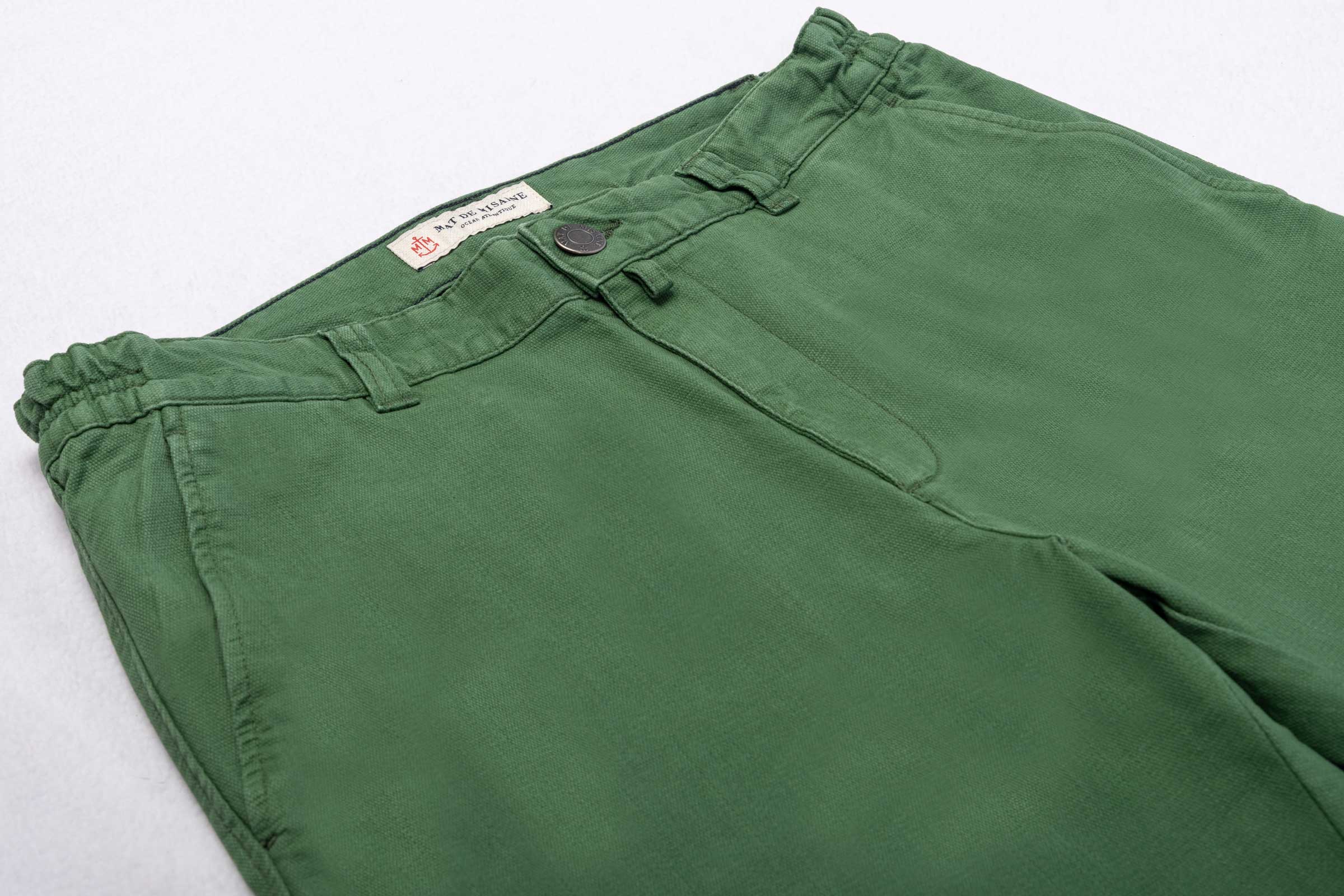 Pantalon chino taille élastiquée en coton