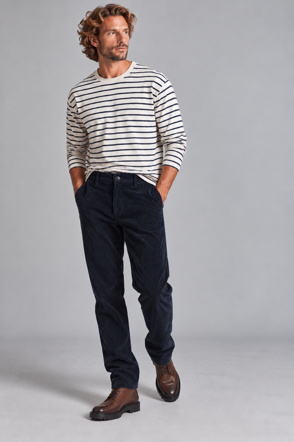 Pantalon chino en velours TRANSAT