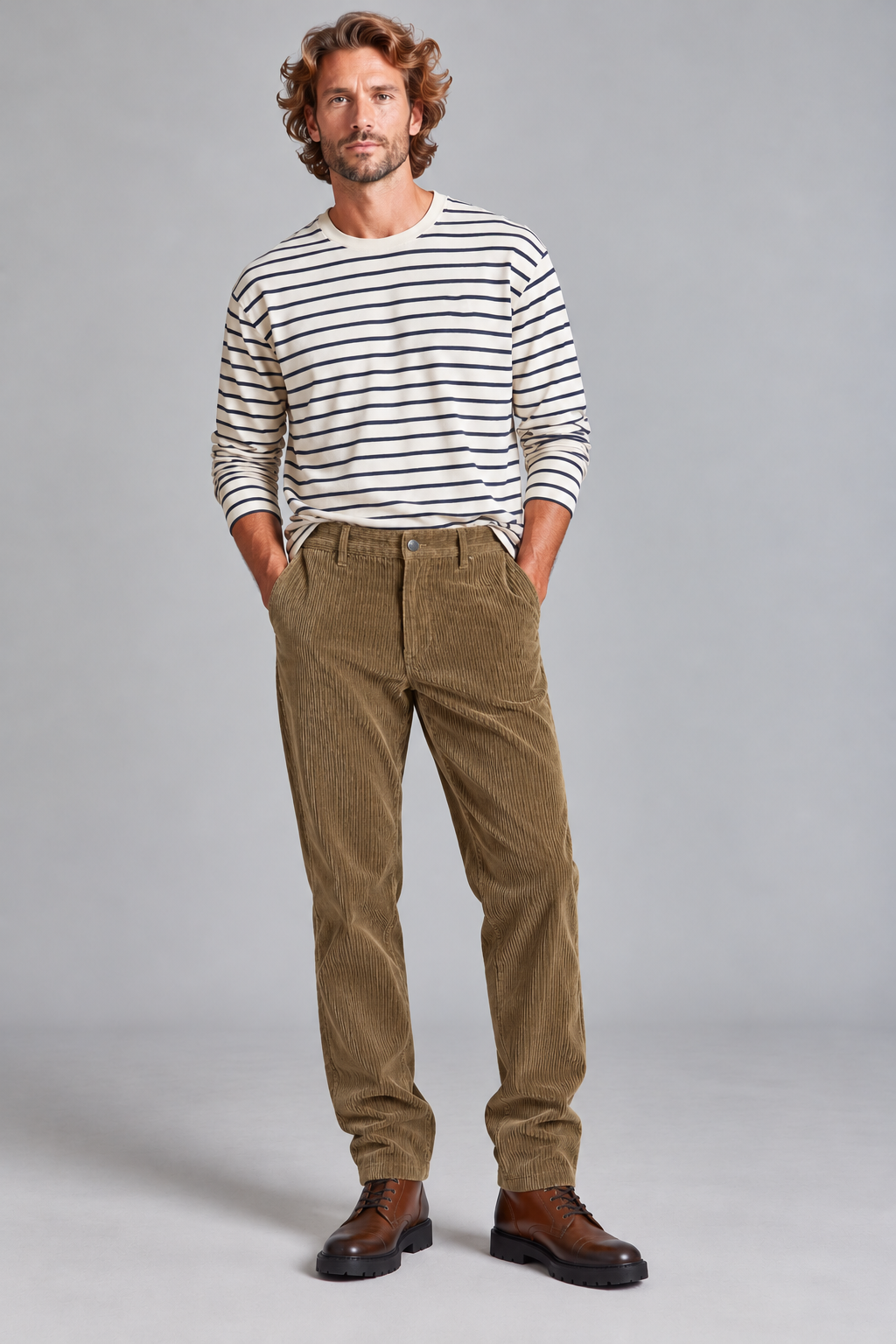 Pantalon chino en velours TRANSAT