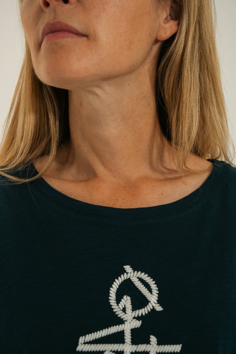 Tshirt broderie ancre MILKY - Mat de Misaine