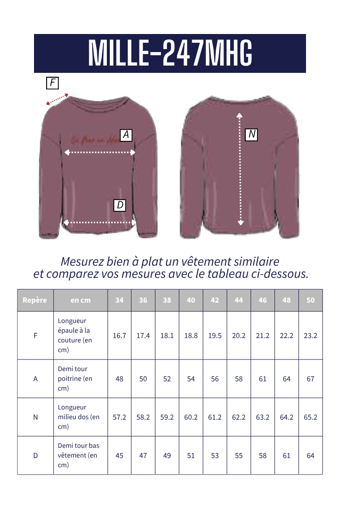 Tshirt broderie MILLE - Mat de Misaine