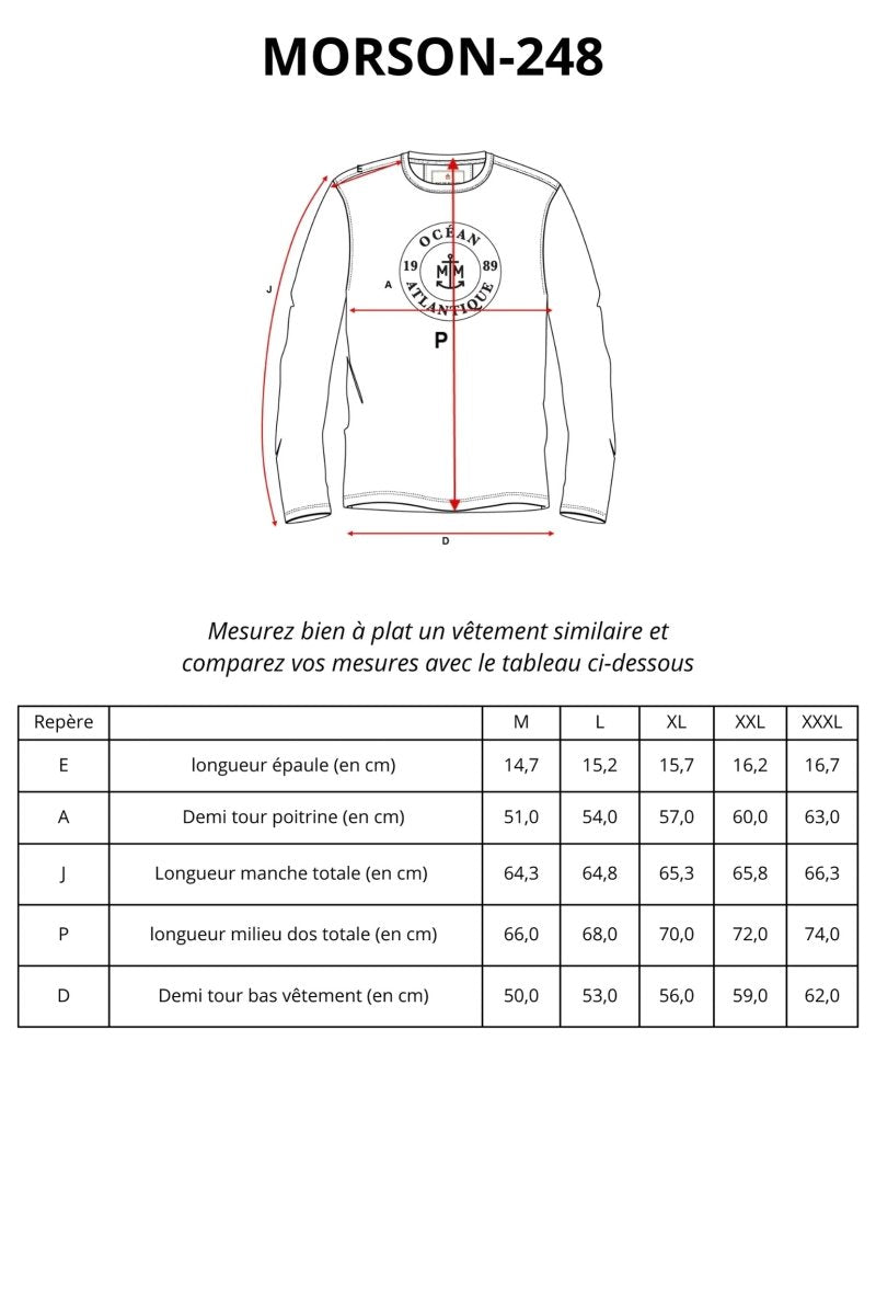 Tshirt manches longues en coton bio - Mat de Misaine