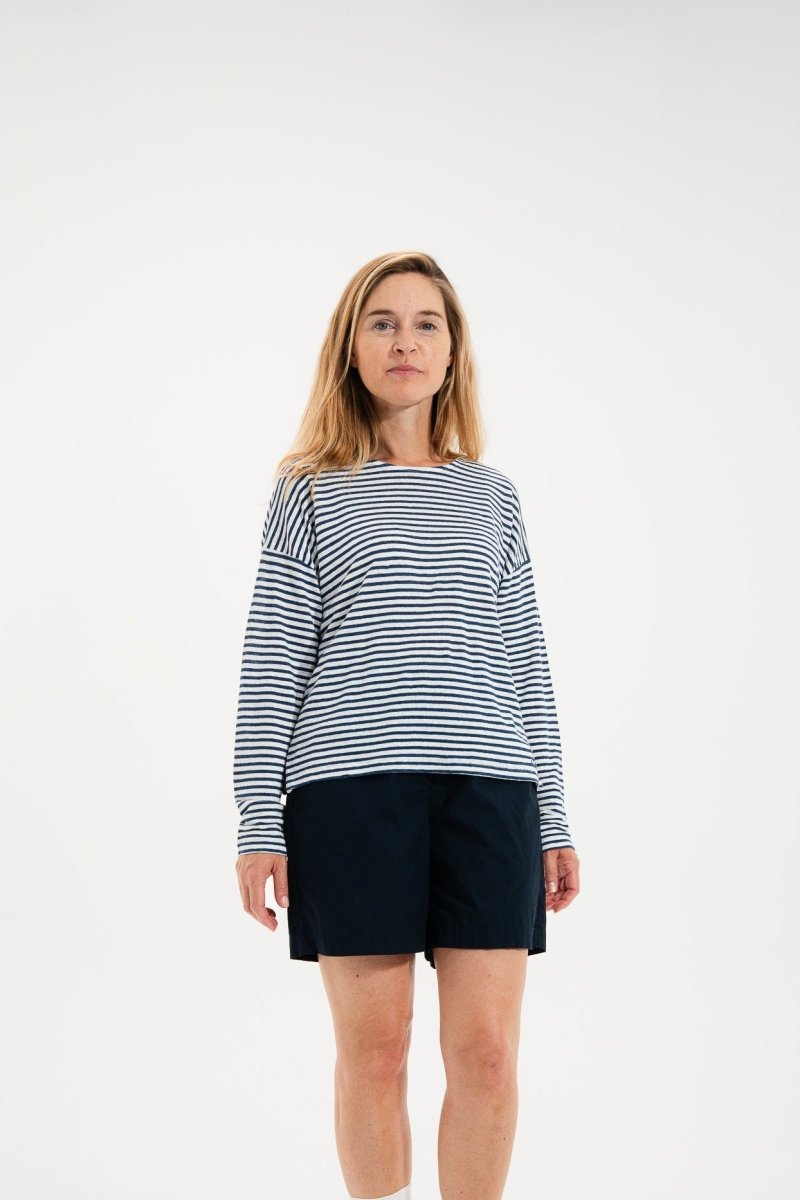 Tshirt rayé avec broderie ancre MYKONOS. - Mat de Misaine