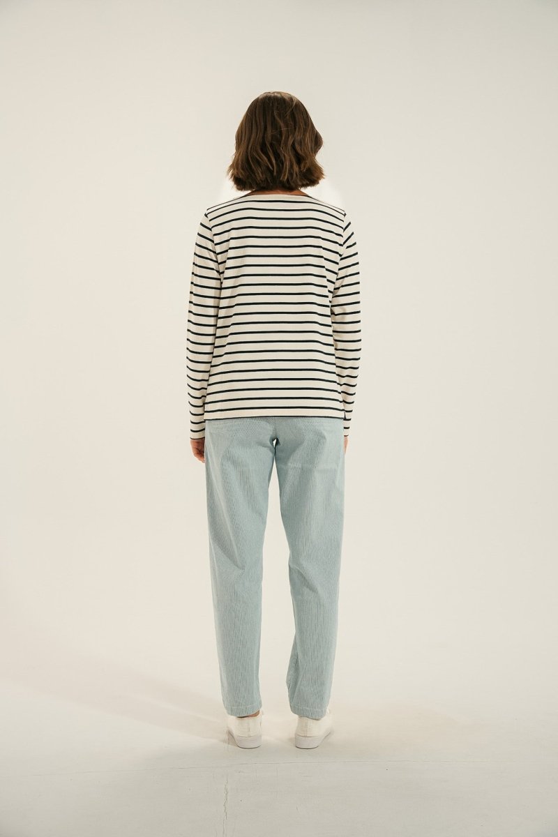 Tshirt rayé avec patte boutonnée MISTRAL - Mat de Misaine