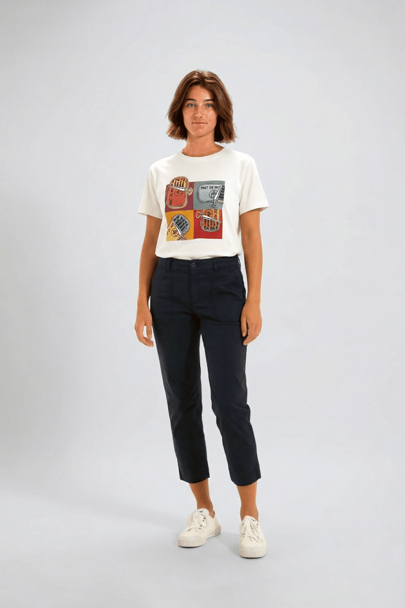 Tshirt sérigraphie sardines MILOU - Mat de Misaine