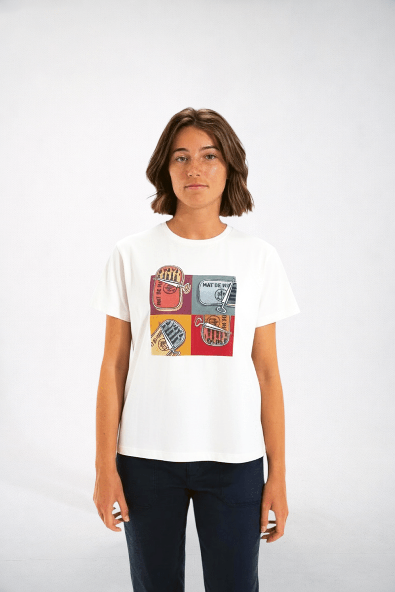 Tshirt sérigraphie sardines MILOU - Mat de Misaine