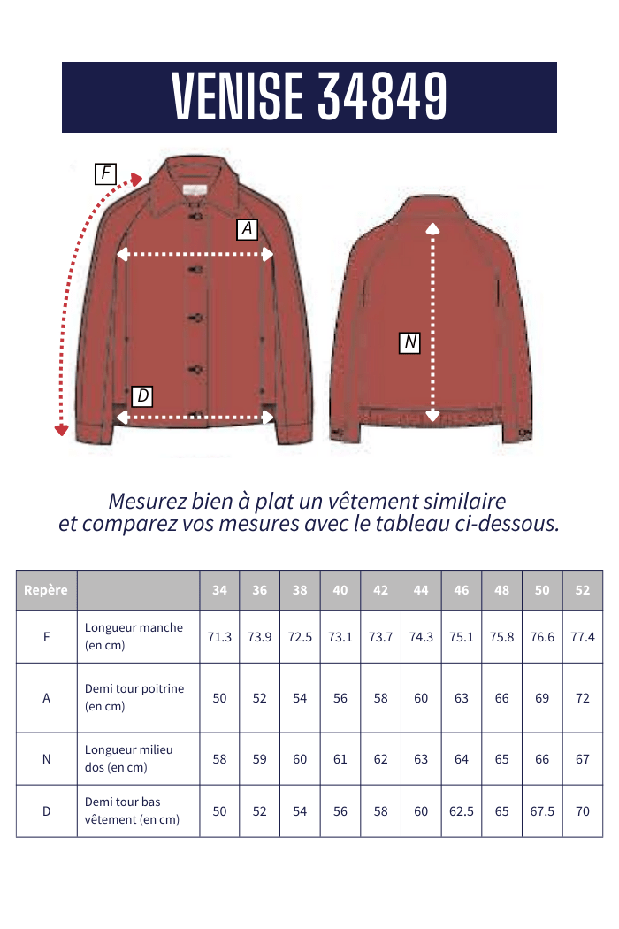 Veste courte en lyocell VENISE - Mat de Misaine
