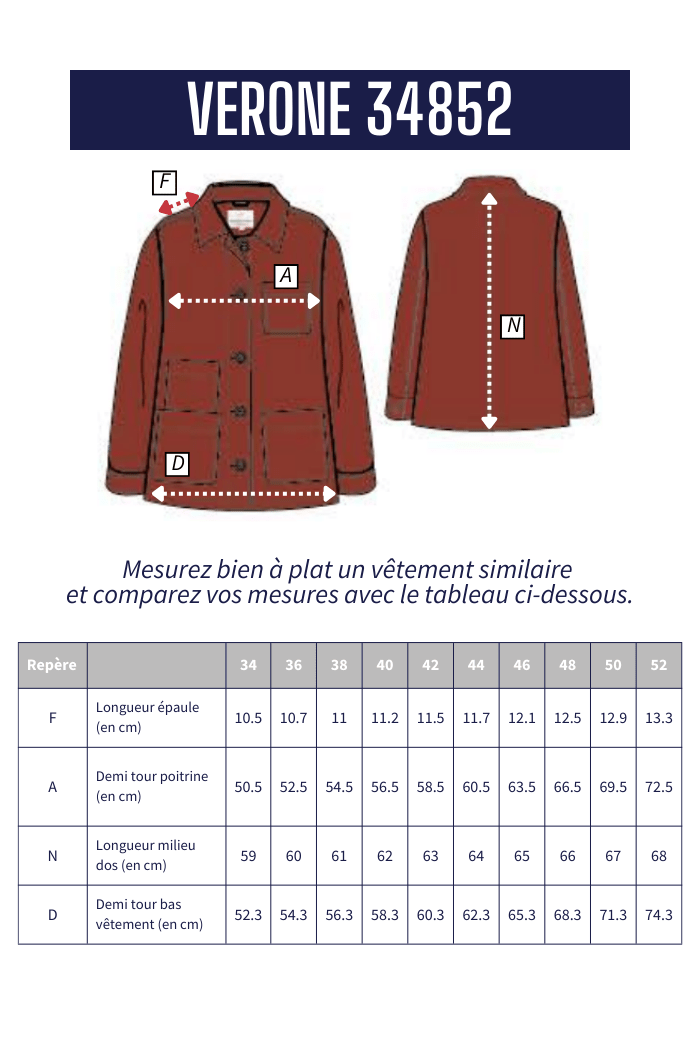 Veste de travail VERONE - Mat de Misaine
