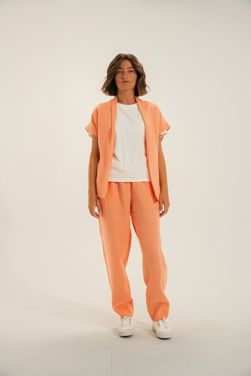 veste en lin sans manches VOLTA - Mat de Misaine