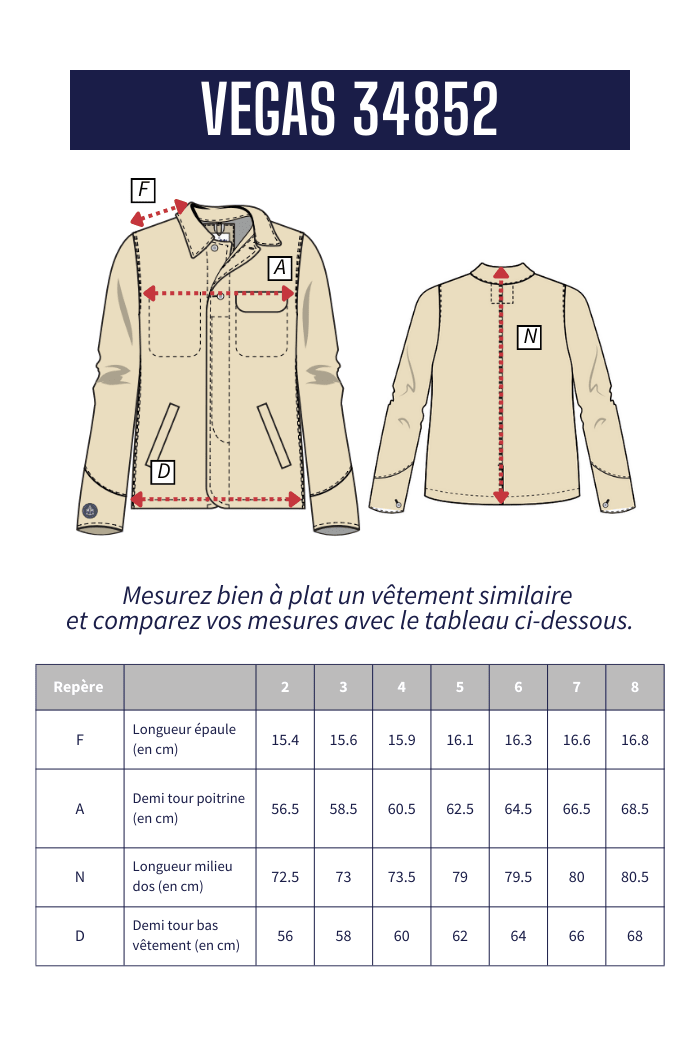 Veste VEGAS - Mat de Misaine