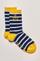 Chaussettes rayées avec logo