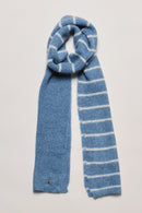 Echarpe rayée en maille mohair