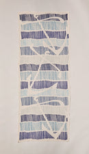 Foulard imprimé en lin et coton