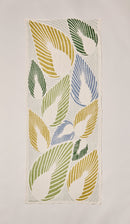 Foulard imprimé en lin et coton
