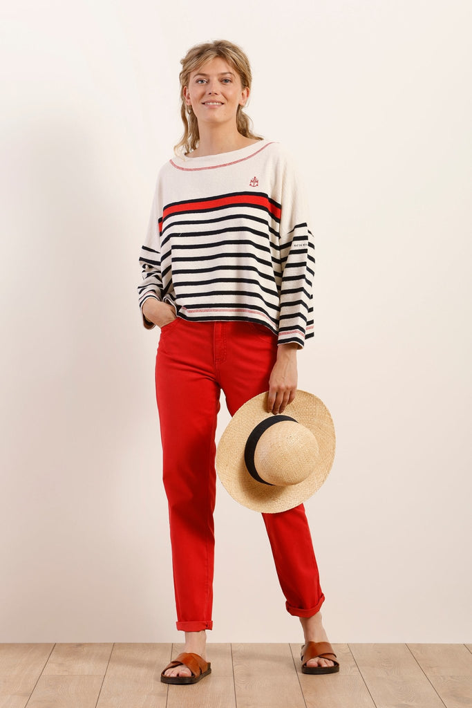 Marinière oversize en coton bio