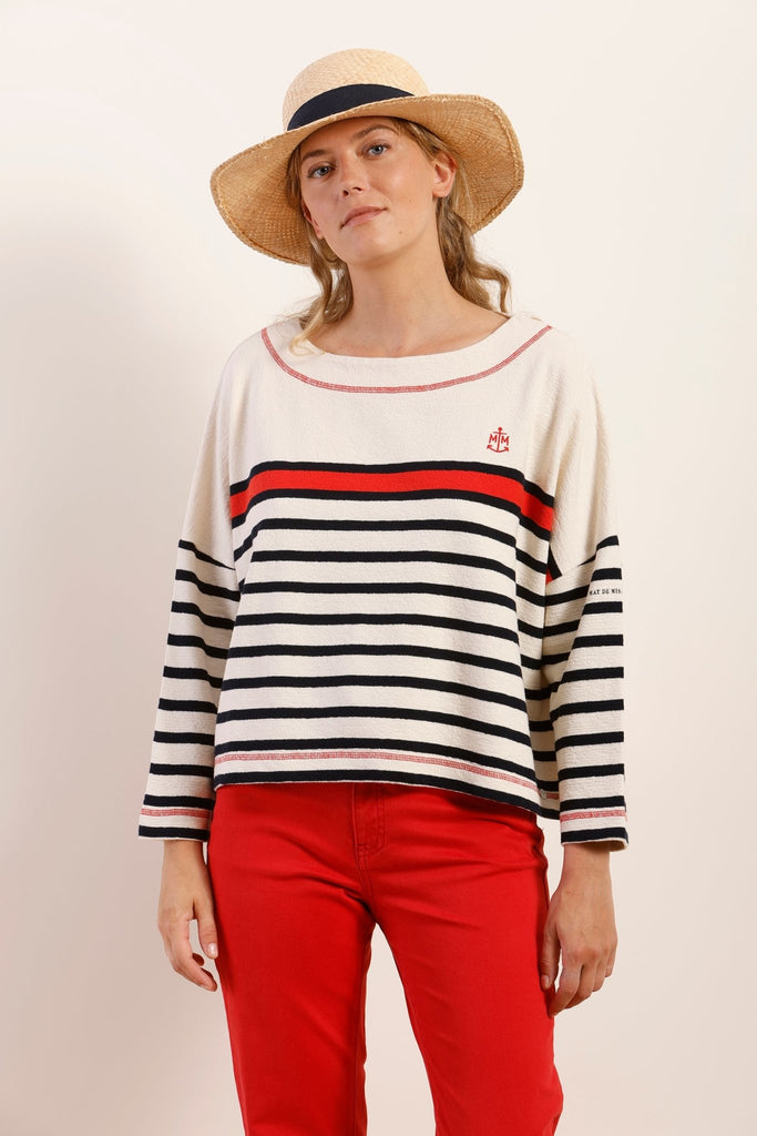 Marinière oversize en coton bio