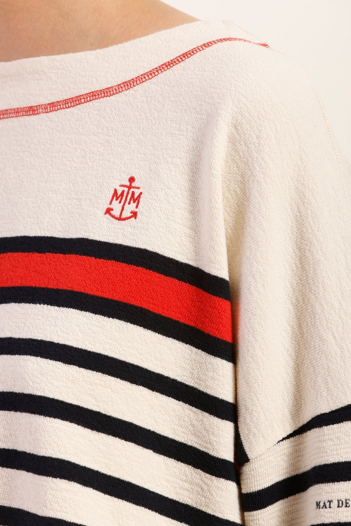 Marinière oversize en coton bio